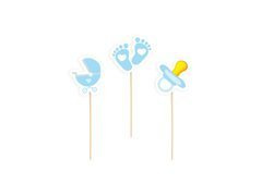 Plicuri de duș pentru copii albastru - 6 buc.