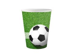 Cupe aniversare fotbal - 200 ml - 6 buc.