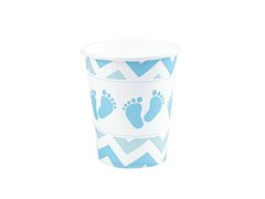 Baby Shower picioare cupe albastru - 6 buc.