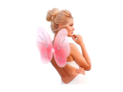 Aripi roz cu cristale 50×40 cm