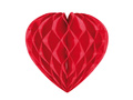 Rozeta decorativă Heart roșu - 30 cm - 1 buc.