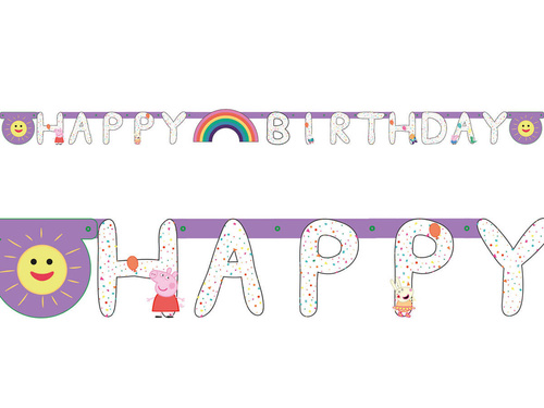 Bannere Happy Birthday Peppa Pig - cm - 1 buc.