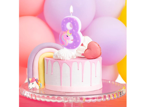 Lumânare cu numărul unicornului - 8 - opt