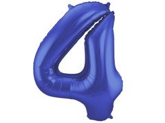 Balon mat din folie numărul 4 - 86 cm - 1 buc.