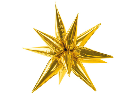 Balon 3D cu stea aurie - 95 cm - 1 buc.
