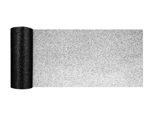 Lale cu sclipici negru - 15 cm x 9 metri - 1 buc.