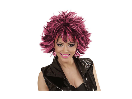 Peruca neagră și roz Steamy