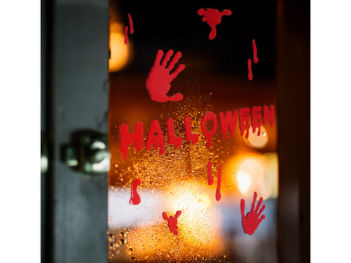 Stickere gel pentru ferestre Halloween - 1 buc.