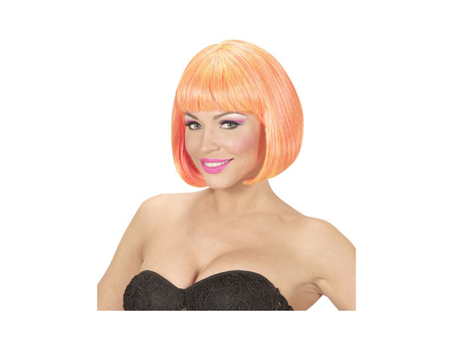 Valentina peruca neon roz și galben - mix