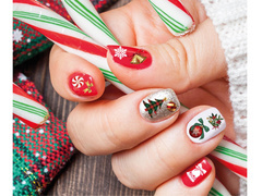 Abțibilduri de Crăciun pentru unghii - 1 op.