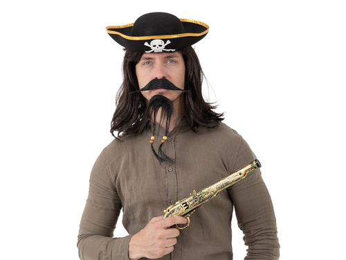 Barbă și mustață artificială - negru - 1 op.