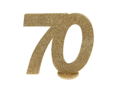 Decorațiuni de masă Seventy gold 70s - 1 buc.