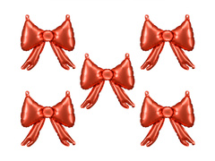 Balon din folie Arc roșu - 25.5 x 25 cm - 5 buc.