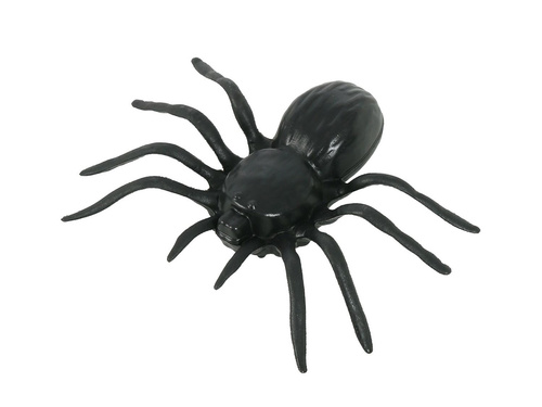 Set de 4 păianjeni din plastic - 10 cm