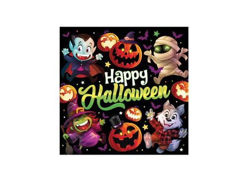 Șervețele Halloween Little Monsters - 33 cm - 20 buc.