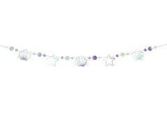 Ghirlandă sirenă iridescentă - 165 cm - 1 buc.