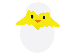 Decorațiune Chickadee cu două fețe - 30 x 35 cm