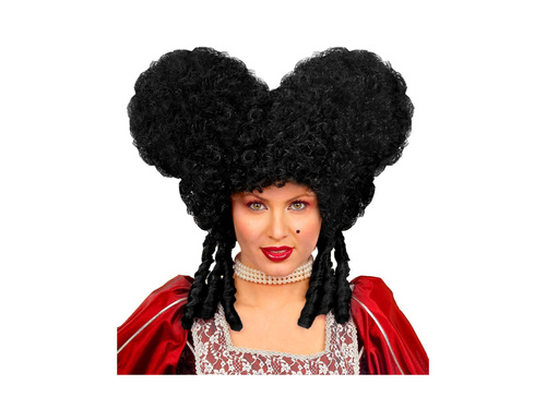 Peruca neagră barocă