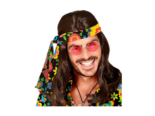 Bentiță cu flori colorate 1960s.