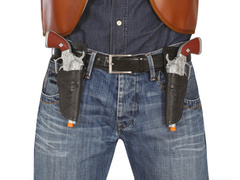 Curea cowboy cu revolvere - 1 buc.