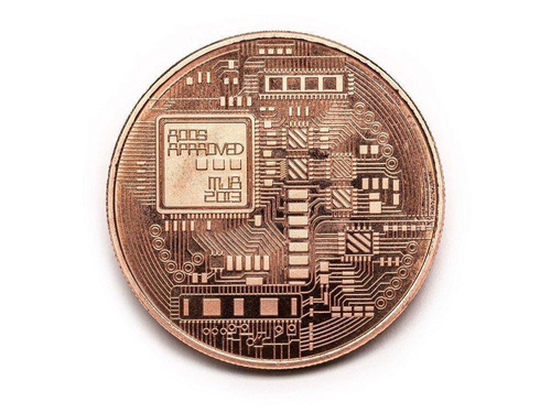 Bitcoin BTC în capac - monedă de colecție