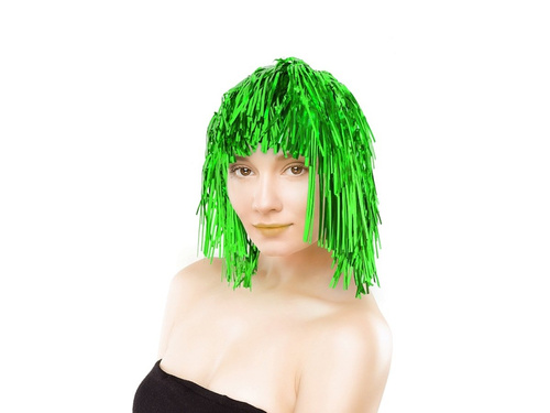 Peruca folie - verde.