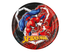 Farfurii aniversare Spiderman - 20 cm - 8 buc.