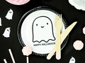 Farfurii de Halloween Merry Ghost - 18 cm - 6 buc.
