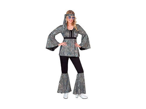 Costum disco din anii '70 - valuri argintii