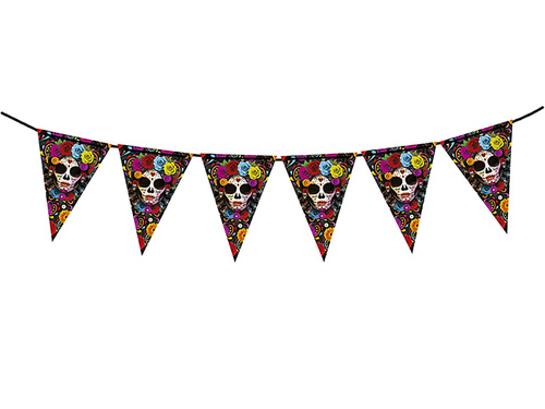 Banner cu steag mexican Skull - 300 cm - 1 buc.