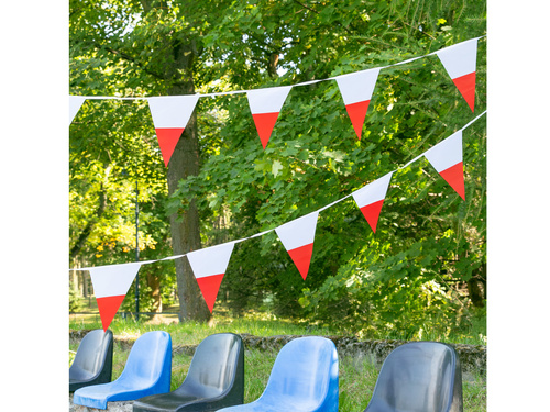 Polonia Flag Hanging Banner - 27x19 cm - 5.5 m