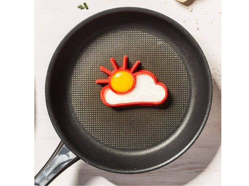 Mucegai pentru ouă din silicon - Soare cu un nor