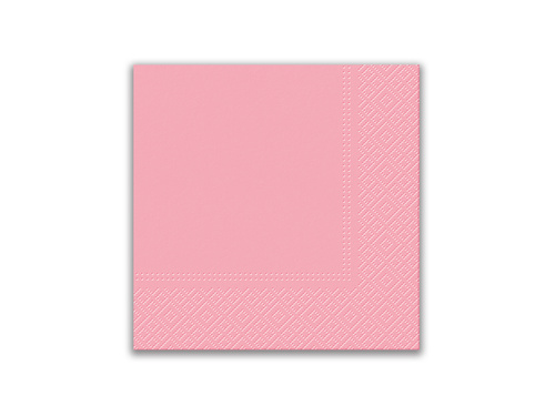 Șervețele cu 3 straturi 33 cm, roz deschis - 20 buc.