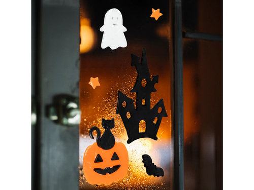 Stickere gel pentru ferestre BOO Halloween - 1 set