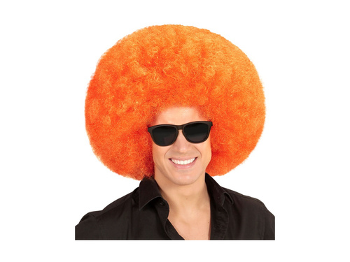 Peruca afro portocalie de calitate mare