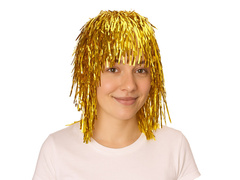 Peruca cu folie aurie - 1 buc.