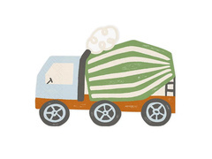 Șervețele de ziua camionului de beton - 16 x 13 cm - 20 buc.