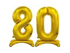 Set de baloane din folie 80 aur - 74 cm