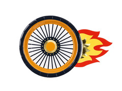 Farfurii aniversare Circle - 26,5 x 18 cm - 6 buc.