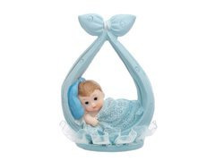 Figurina unui copil într-o batistă albastră - 11 cm