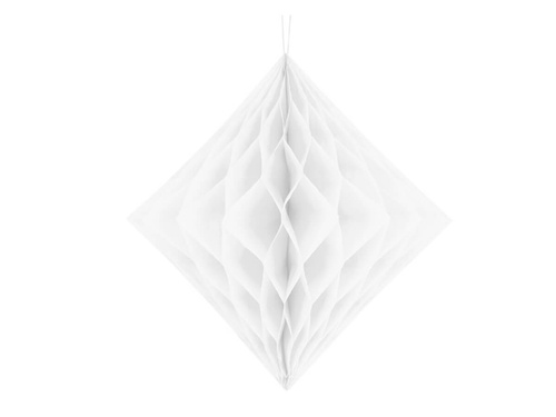 Decorațiune suspendată diamant alb - 30 cm - 1 buc.