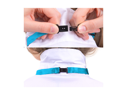 Papion albastru cu paiete - 7 x 12 cm - 1 buc.