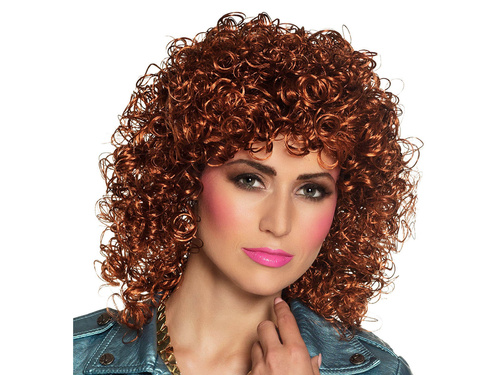 Peruca permanentă maro - 1 buc.