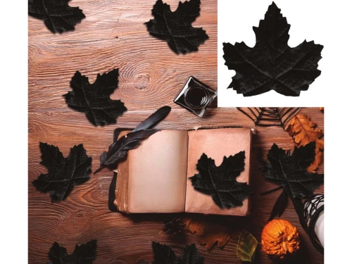 Frunze negre de Halloween - 24 buc.