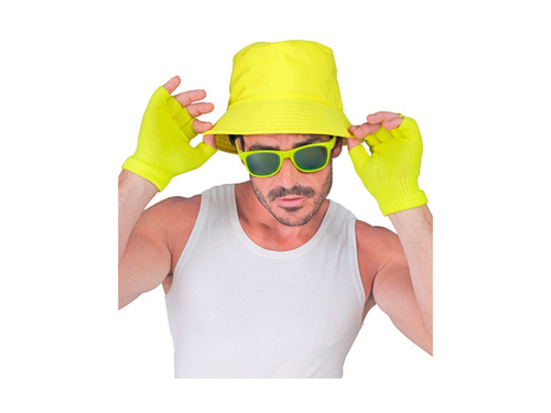 Mănuși fără degete galben neon