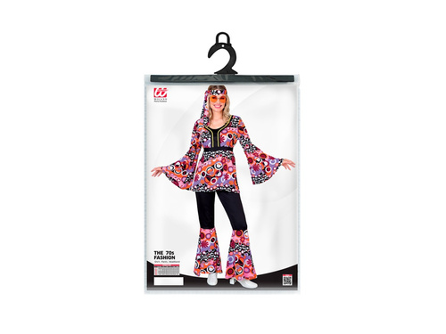 Costum de evadare din anii '70 - bule mici roz