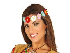 Bentiță flori colorate - 1 buc.