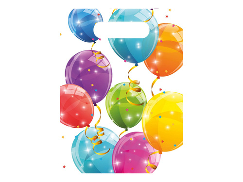 Pungi de folie pentru baloane strălucitoare - 6 buc.