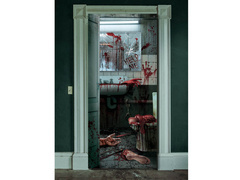 Halloween Bloody WC decorare ușă - 1 buc.