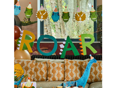 Ghirlandă aniversară dinozauri - 400 cm - 1 buc.